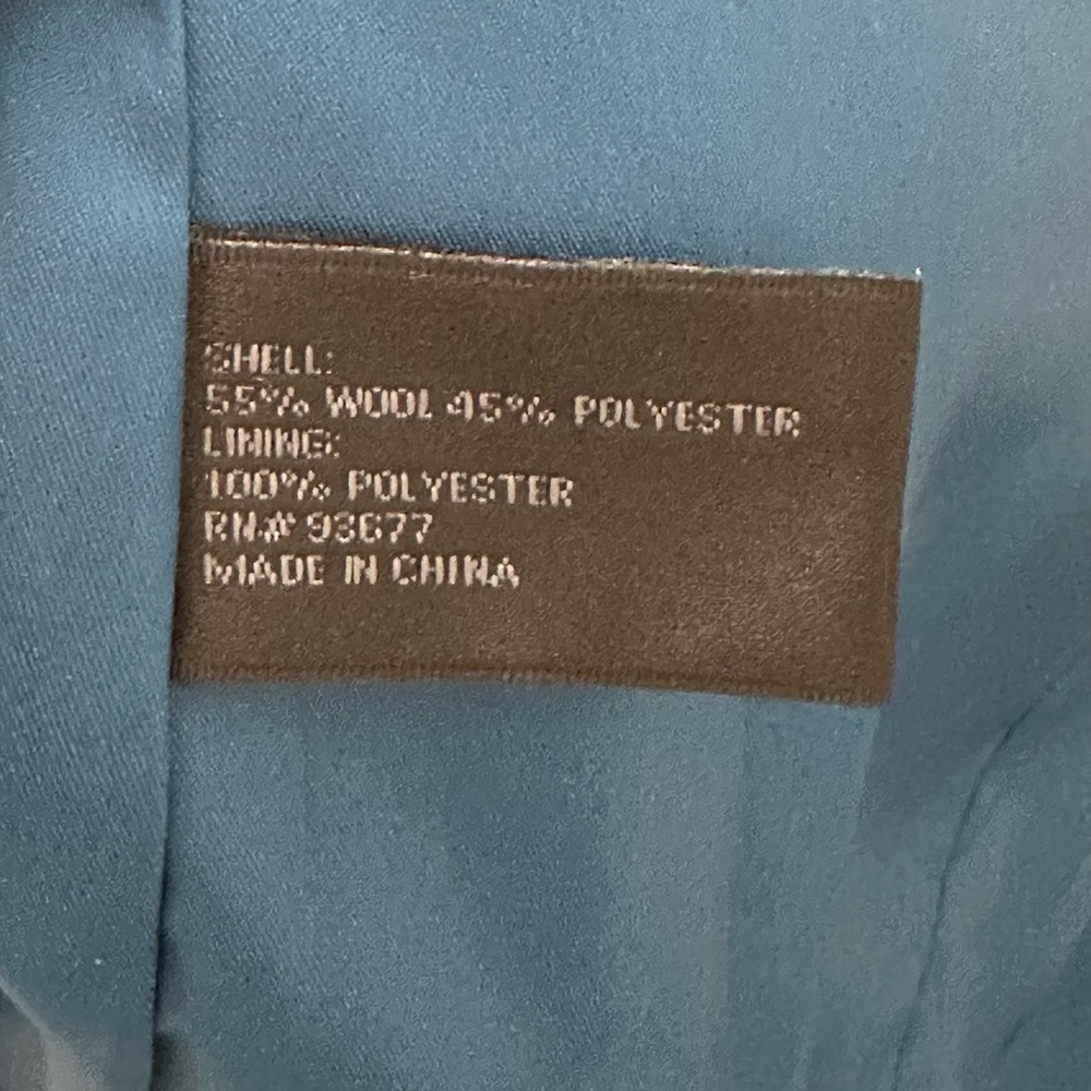 💙💙Warm Navy Blue Wool-Blend Coat with Stand Collar 💙💙 - Picture 10 of 13